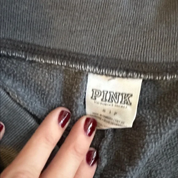 Pink Gray Flared Sweatpants size Small - Picture 2 of 3